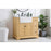 Elegant Franklin 36" Single Bathroom Vanity, Natural Wood
