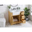 Elegant Franklin 36" Single Bathroom Vanity, Natural Wood