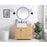 Elegant Franklin 36" Single Bathroom Vanity, Natural Wood