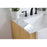 Elegant Franklin 36" Single Bathroom Vanity, Natural Wood