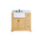 Elegant Franklin 36" Single Vanity, Natural Wood/Backsplash - VF60236NW-BS