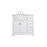 Elegant Kitchen/Bath Franklin 36" Single Bathroom Vanity, White - VF60236WH