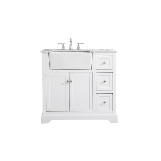 Elegant Kitchen/Bath Franklin 36" Single Bathroom Vanity, White - VF60236WH