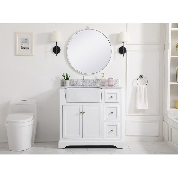 Elegant Kitchen/Bath Franklin 36" Single Bathroom Vanity, White