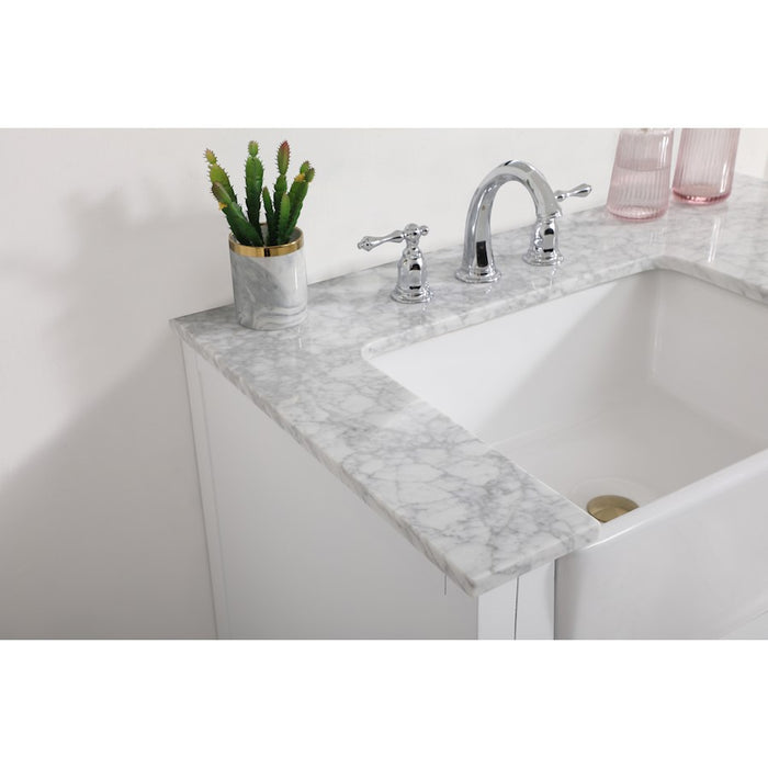 Elegant Kitchen/Bath Franklin 36" Single Bathroom Vanity, White
