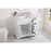Elegant Franklin 36" Single Bathroom Vanity, White/Backsplash