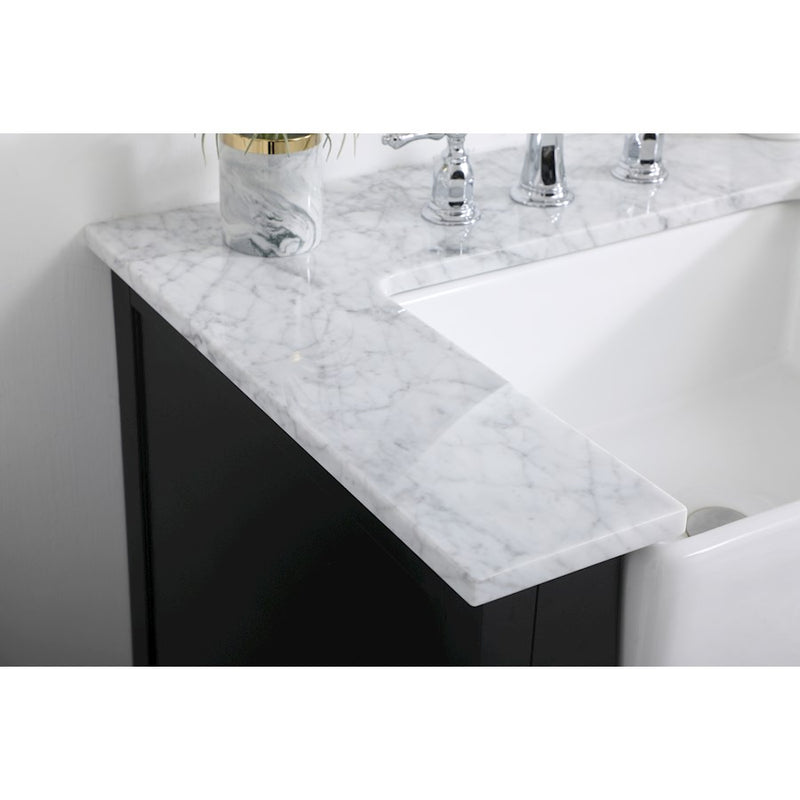 Elegant Kitchen/Bath Franklin 42" Single Bathroom Vanity, Black