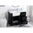 Elegant Franklin 42" Single Bathroom Vanity, Black/Backsplash