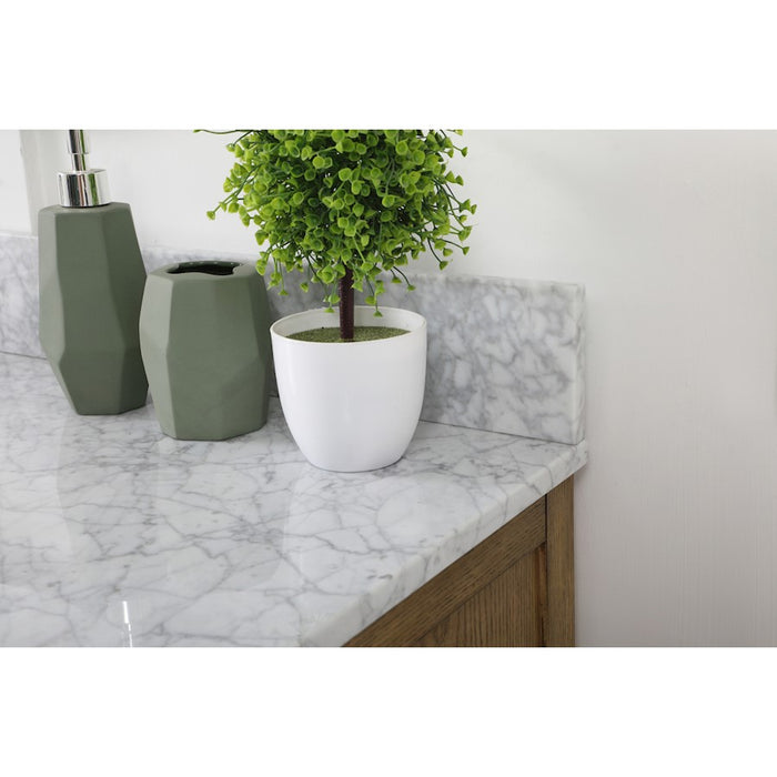 Elegant Franklin 42" Single Bathroom Vanity, Driftwood/Backsplash