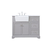 Elegant Kitchen/Bath Franklin 42" Single Bathroom Vanity, Grey - VF60242GR
