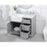 Elegant Franklin 42" Single Bathroom Vanity, Grey/Backsplash