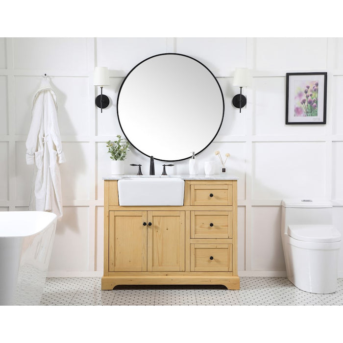 Elegant Franklin 42" Single Bathroom Vanity, Grey/Backsplash