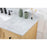 Elegant Franklin 42" Single Vanity, Natural Wood/Backsplash