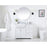 Elegant Kitchen/Bath Franklin 42" Single Bathroom Vanity, White