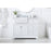 Elegant Franklin 42" Single Bathroom Vanity, White/Backsplash