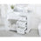 Elegant Franklin 42" Single Bathroom Vanity, White/Backsplash