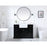 Elegant Franklin 42" Single Bathroom Vanity, White/Backsplash