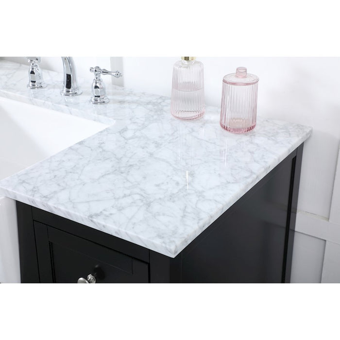 Elegant Kitchen/Bath Franklin 48" Single Bathroom Vanity, Black