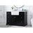 Elegant Franklin 48" Single Bathroom Vanity, Black/Backsplash