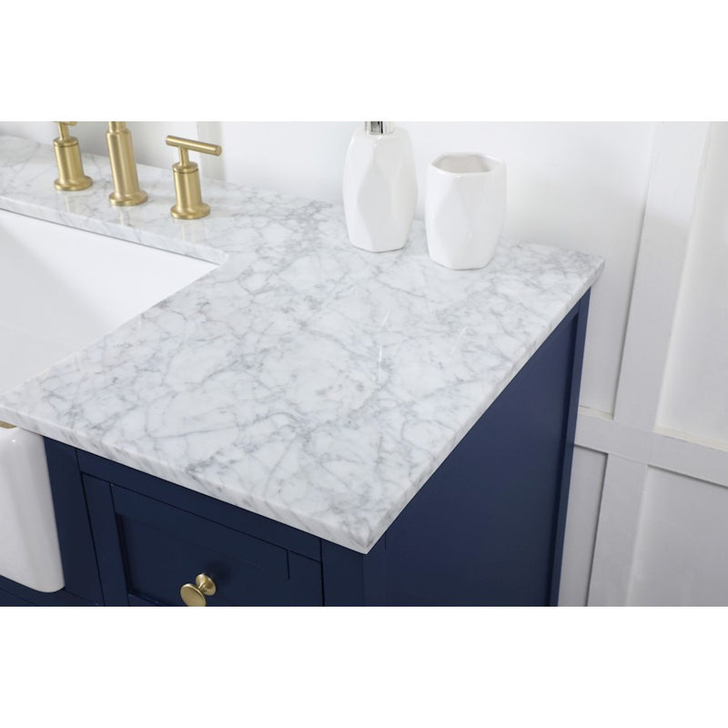Elegant Kitchen/Bath Franklin 48" Single Bathroom Vanity, Blue