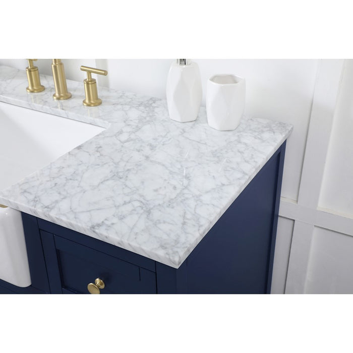 Elegant Kitchen/Bath Franklin 48" Single Bathroom Vanity, Blue