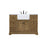 Elegant Kitchen/Bath Franklin 48" Single Bathroom Vanity, Driftwood - VF60248DW