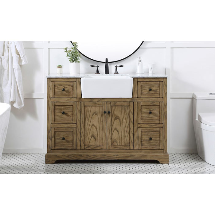 Elegant Kitchen/Bath Franklin 48" Single Bathroom Vanity, Driftwood