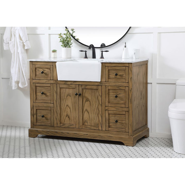 Elegant Kitchen/Bath Franklin 48" Single Bathroom Vanity, Driftwood