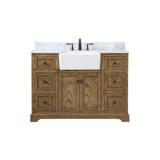 Elegant Franklin 48" Single Bathroom Vanity, Driftwood/BS - VF60248DW-BS