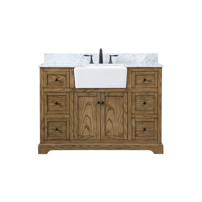 Elegant Franklin 48" Single Bathroom Vanity, Driftwood/BS - VF60248DW-BS