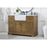 Elegant Franklin 48" Single Bathroom Vanity, Driftwood/BS