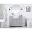 Elegant Franklin 48" Single Bathroom Vanity, Driftwood/BS