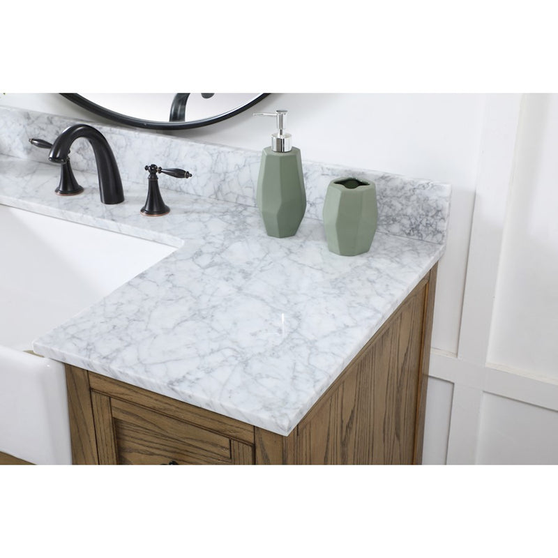 Elegant Franklin 48" Single Bathroom Vanity, Driftwood/BS