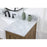 Elegant Franklin 48" Single Bathroom Vanity, Driftwood/BS