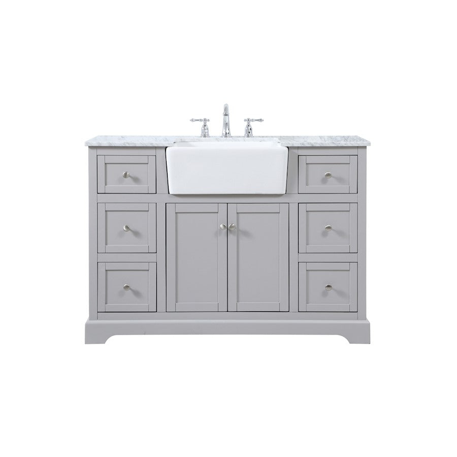 Elegant Kitchen/Bath Franklin 48" Single Bathroom Vanity, Grey - VF60248GR