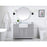 Elegant Kitchen/Bath Franklin 48" Single Bathroom Vanity, Grey