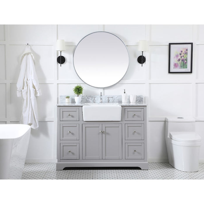 Elegant Kitchen/Bath Franklin 48" Single Bathroom Vanity, Grey