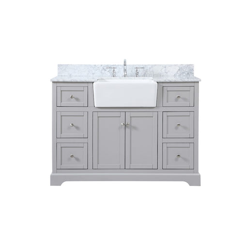 Elegant Kitchen/Bath Franklin 48" Single Bathroom Vanity, Grey/BS - VF60248GR-BS