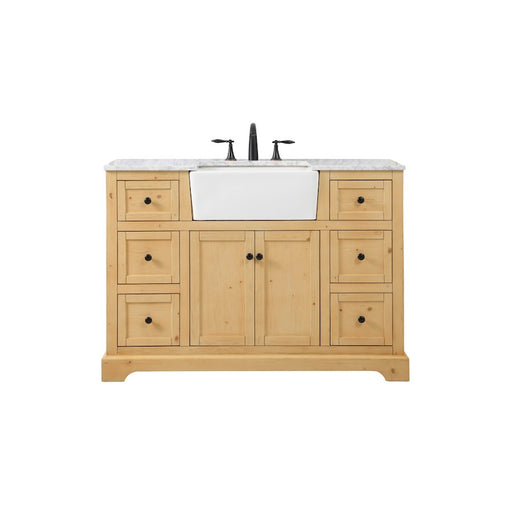 Elegant Franklin 48" Single Bathroom Vanity, Natural Wood - VF60248NW