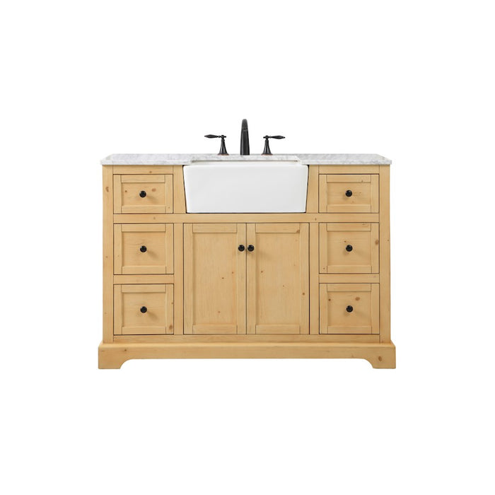 Elegant Franklin 48" Single Bathroom Vanity, Natural Wood - VF60248NW