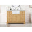 Elegant Franklin 48" Single Bathroom Vanity, Natural Wood