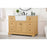 Elegant Franklin 48" Single Bathroom Vanity, Natural Wood