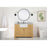 Elegant Franklin 48" Single Bathroom Vanity, Natural Wood