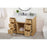 Elegant Franklin 48" Single Bathroom Vanity, Natural Wood/BS