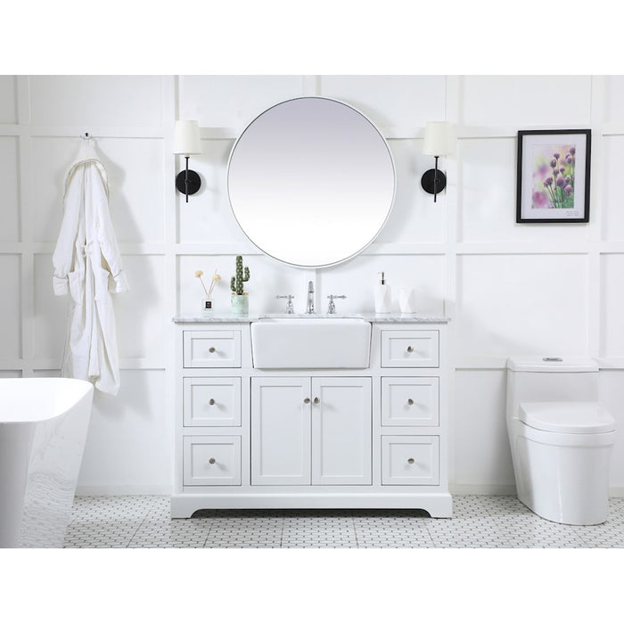 Elegant Franklin 48" Single Bathroom Vanity, Natural Wood/BS