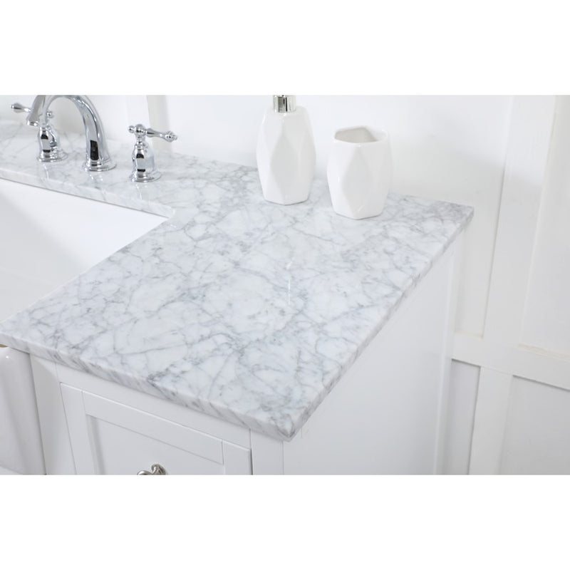 Elegant Kitchen/Bath Franklin 48" Single Bathroom Vanity, White