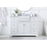 Elegant Franklin 48" Single Bathroom Vanity, White/BS