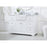 Elegant Franklin 48" Single Bathroom Vanity, White/BS