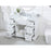 Elegant Franklin 48" Single Bathroom Vanity, White/BS