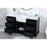 Elegant Kitchen/Bath Franklin 60" Single Bathroom Vanity, Black